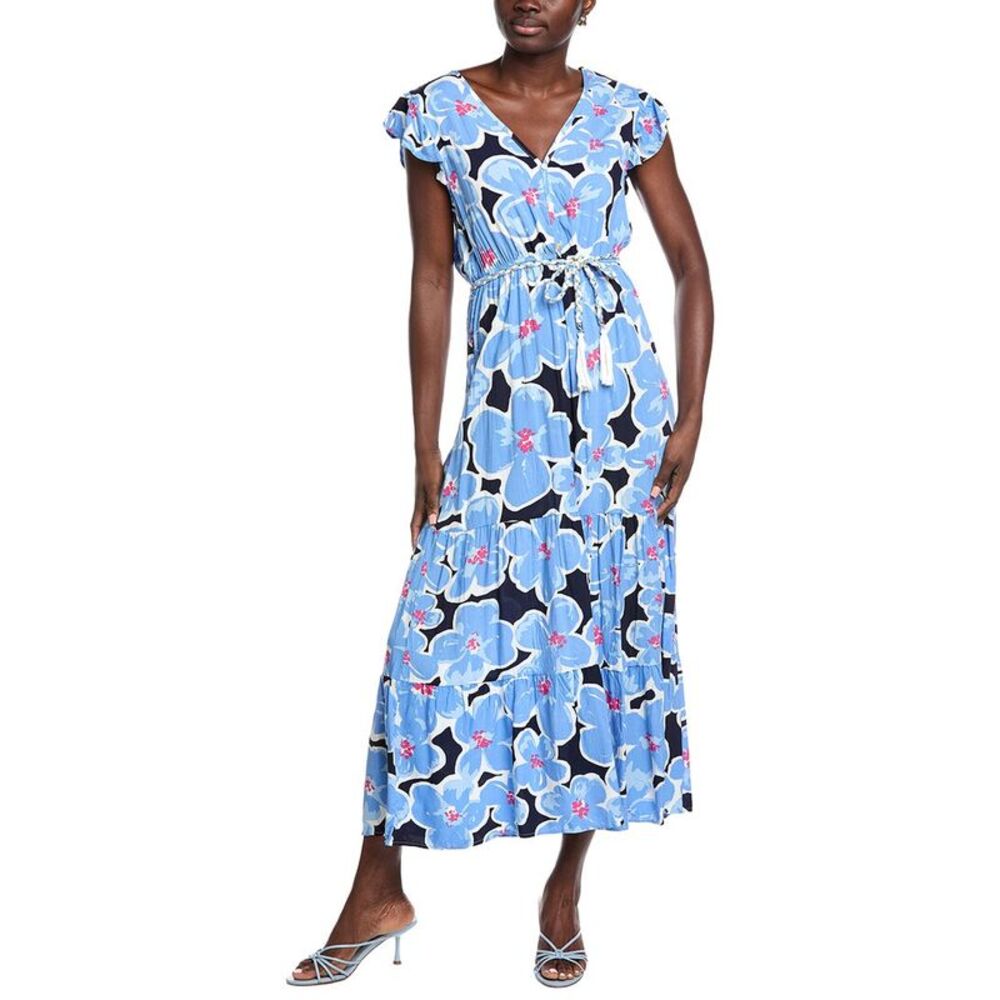 Anna Kay Womens Le Malle Maxi Dress, Blue